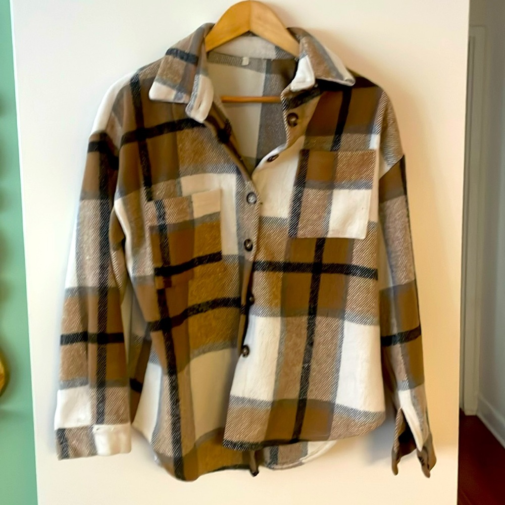 Warm plaid Shacket